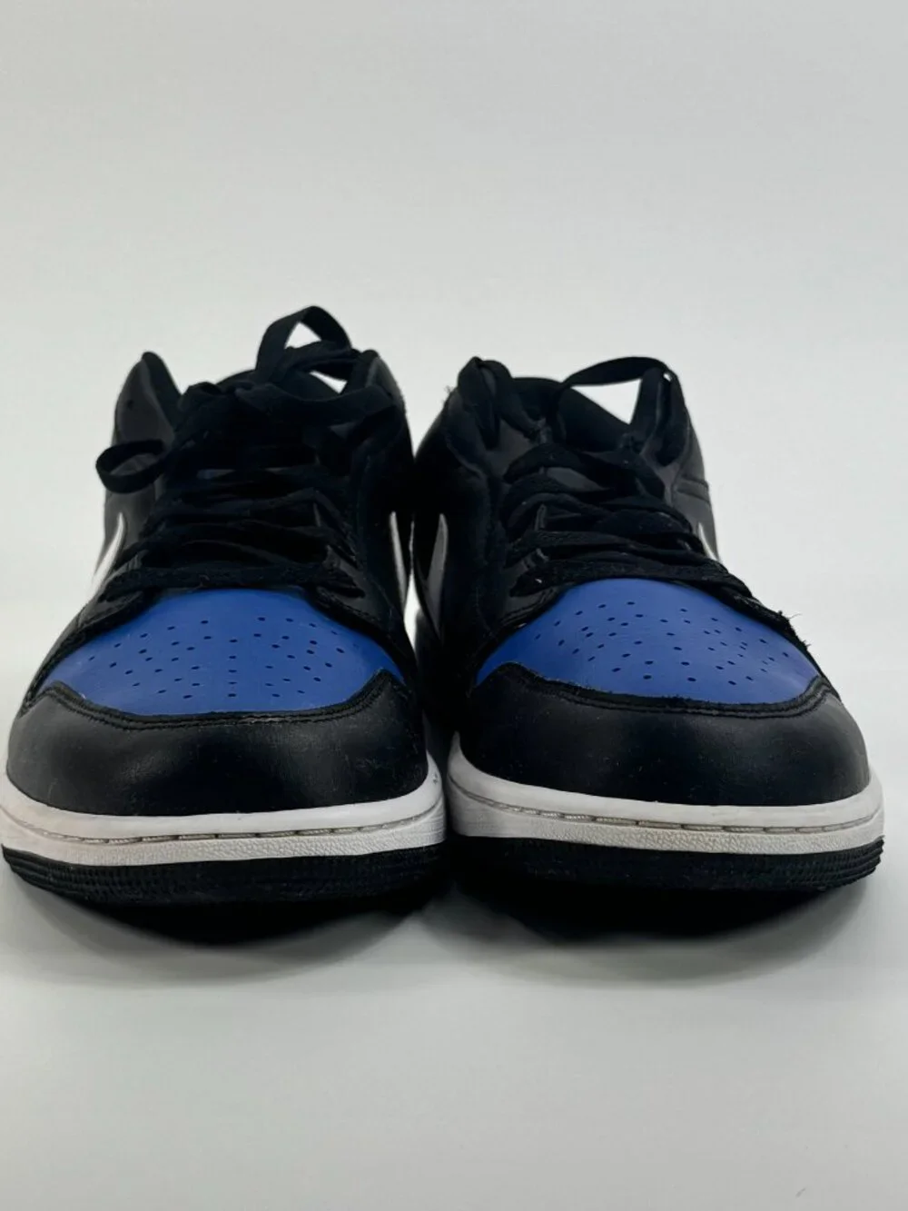 Air Jordan 1 Low 'Black Royal Toe' 553558-042 size 13 READ